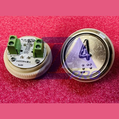 Модуль кнопочный A4N33841$14 красная подсветка Брайль "4" BBP-R331-CMPLT-S-R-04(EA2406S-S-R-04) ЩЛЗ