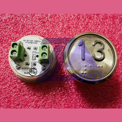 Модуль кнопочный A4N33841$14 красная подсветка Брайль "13" BBP-R331-CMPLT-S-R-13(EA2406S-S-R-13) ЩЛЗ